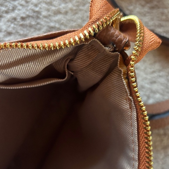 Mulberry Like Brown Leather Crossbody Bag - Picture 13 of 14